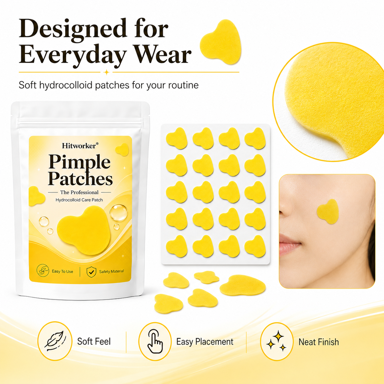 Skincare China - 40/100PCS Hydrocolloid Patch Set for Daily