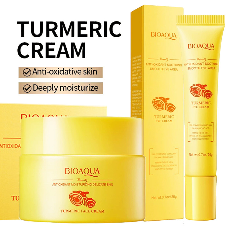 Skincare Whitening - BIOAQUA Turmeric Skin Care Sets Moisturizing