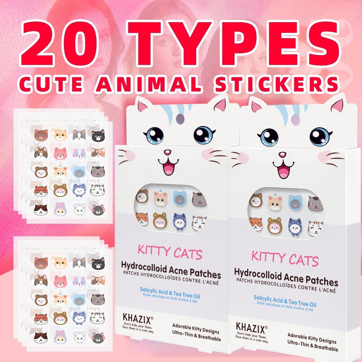 100 new cartoon facial acne pa - Skincare China ulasan dan harga