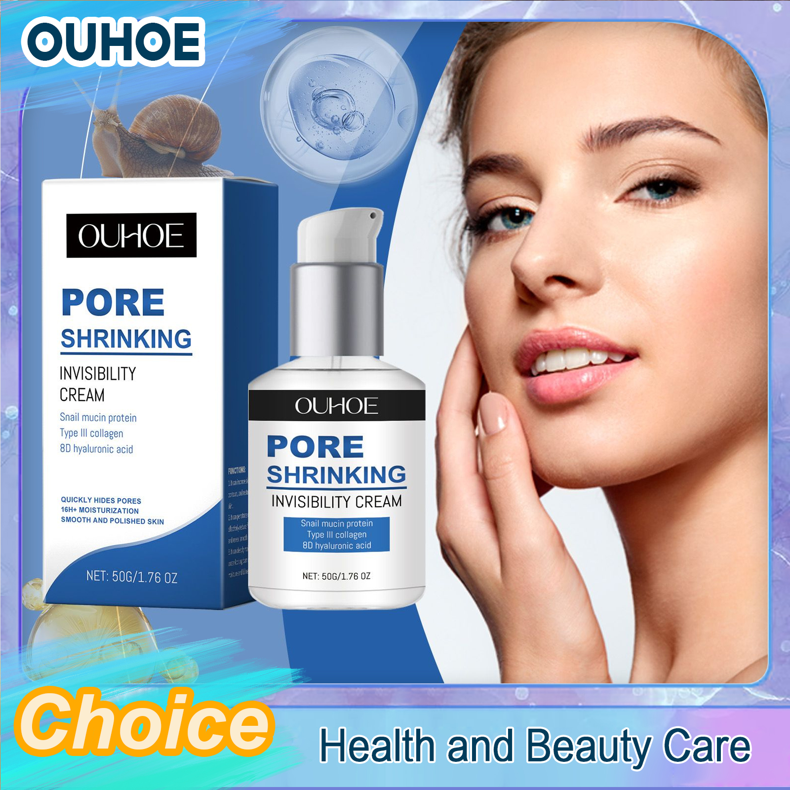 Pore Shrinking Face Cream Larg - Snail Cream Gel ulasan dan harga