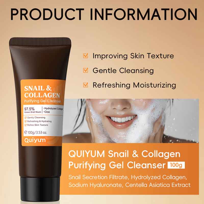 Snail Collagen Face Wash Gentl - Snail Cream Gel ulasan dan harga