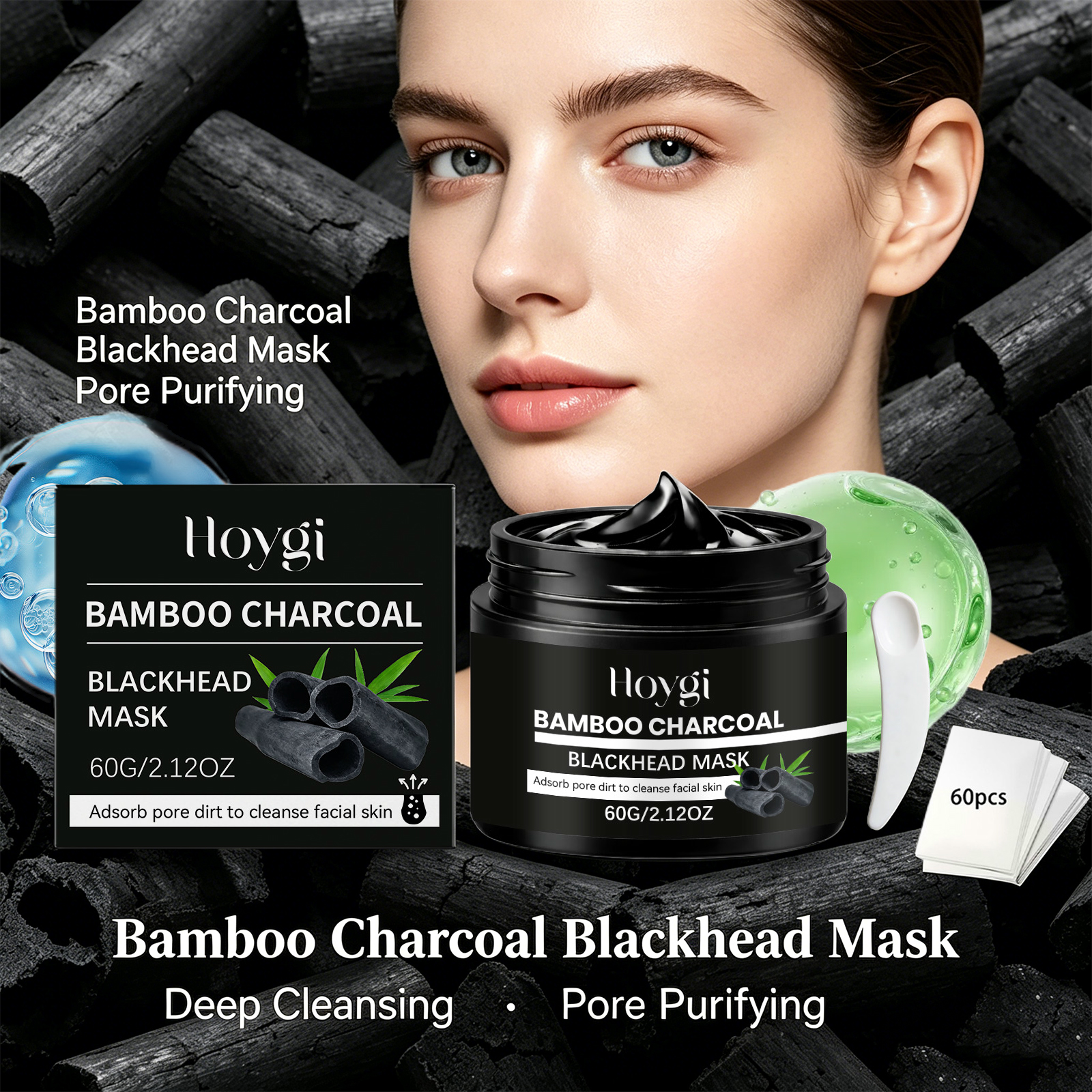 Bamboo Charcoal Blackhead Remo - Skincare China ulasan dan harga