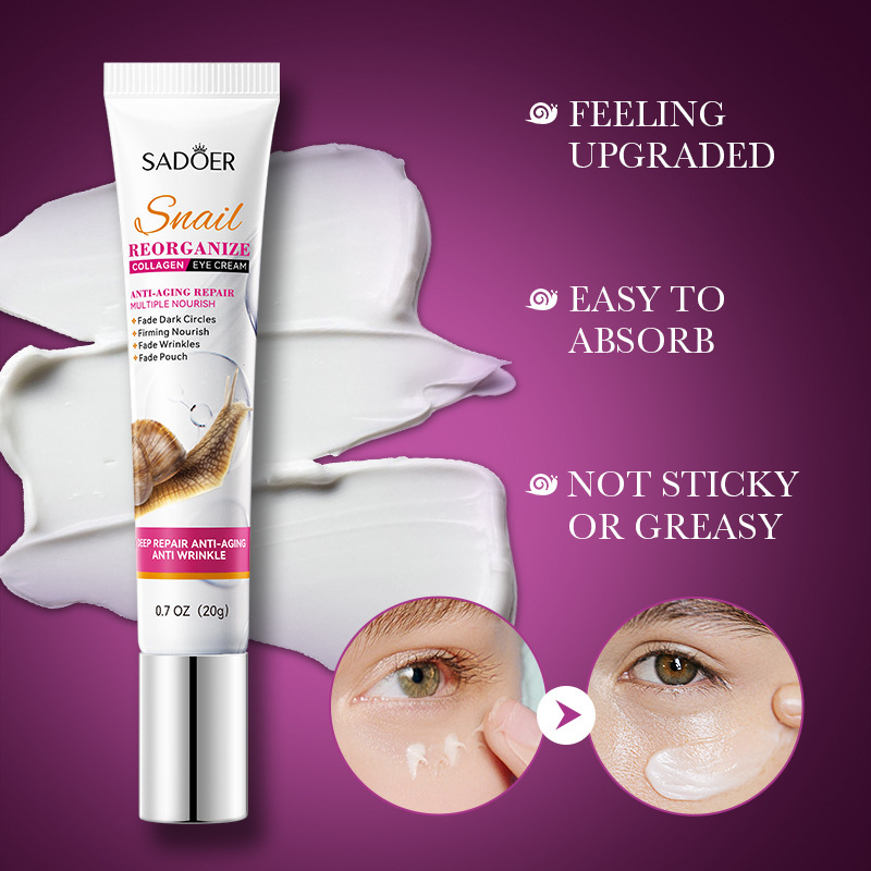Saoder Snail Collagen Eye Crea - Snail Cream Gel ulasan dan harga