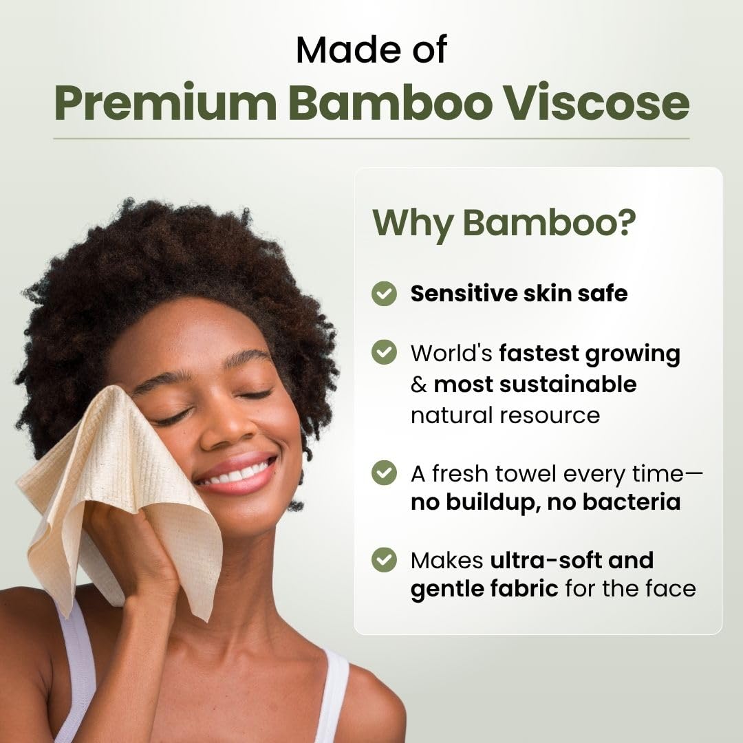 Bamboo Viscose Face Towels XL  - Xl Skincare ulasan dan harga