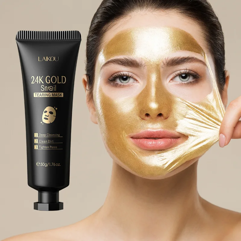 LAIKOU 24K Gold Sakura Peeling - Snail Cream Gel ulasan dan harga