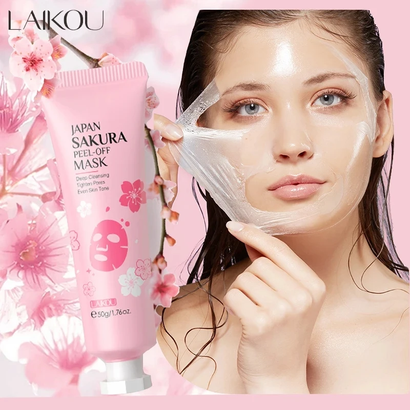 LAIKOU 24K Gold Sakura Peeling - Snail Cream Gel ulasan dan harga