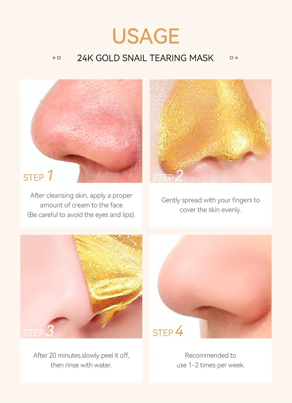 LAIKOU 24K Gold Sakura Peeling - Snail Cream Gel ulasan dan harga