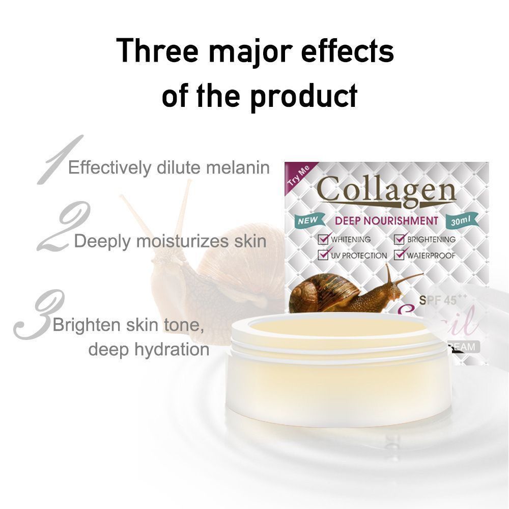 Snail Extract Collagen Pearl L - Snail Cream Gel ulasan dan harga