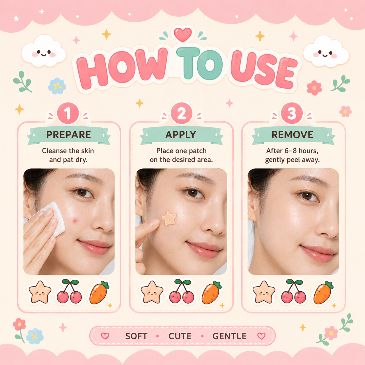 60/120/240 Pcs Cute Cherry Car - Skincare Whitening ulasan dan harga