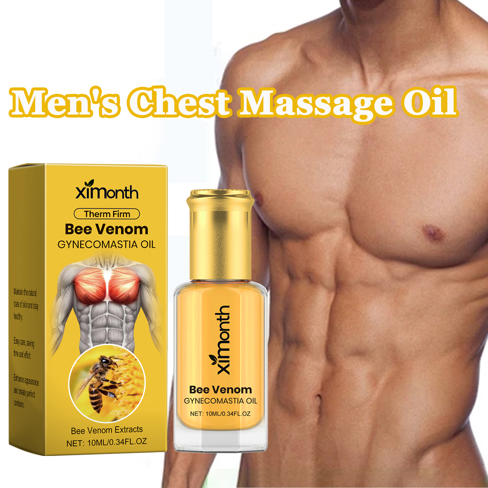 Bee Venom Men's Chest Massage  - Skincare China ulasan dan harga