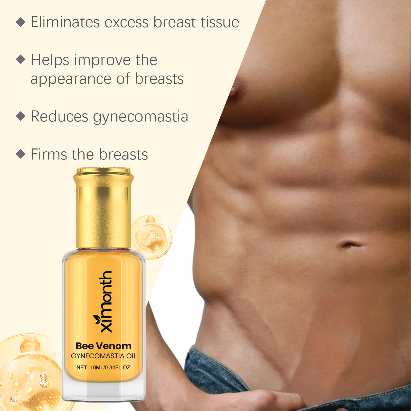 Bee Venom Men's Chest Massage  - Skincare China ulasan dan harga