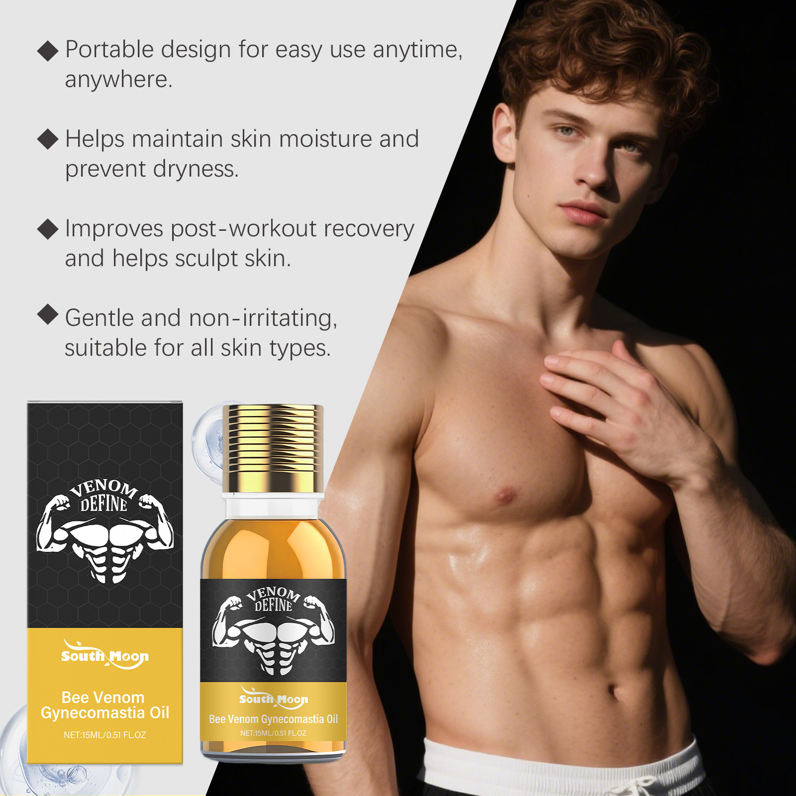 Bee Venom Gynecomastia Oil For - Skincare China ulasan dan harga