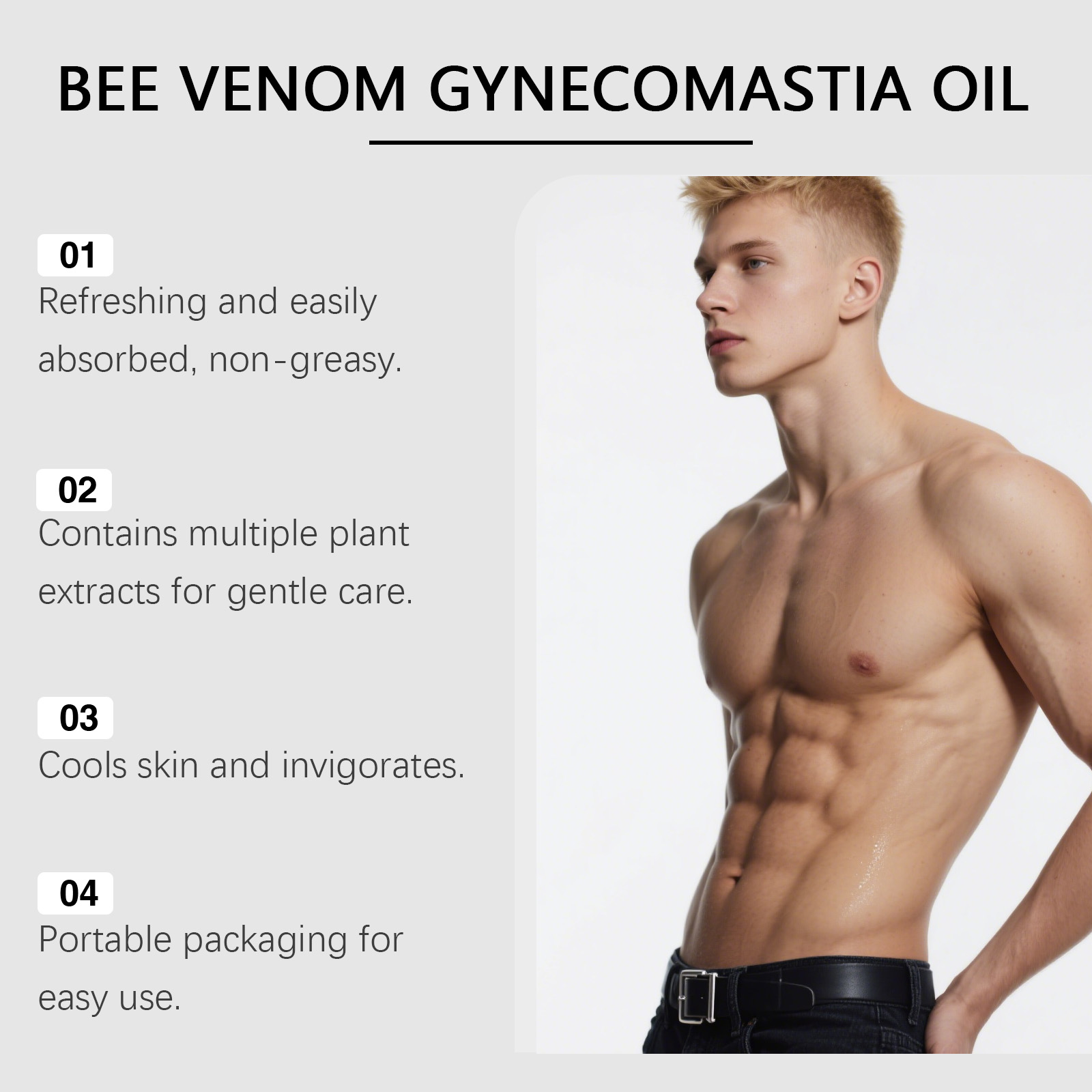 Bee Venom Gynecomastia Oil For - Skincare China ulasan dan harga