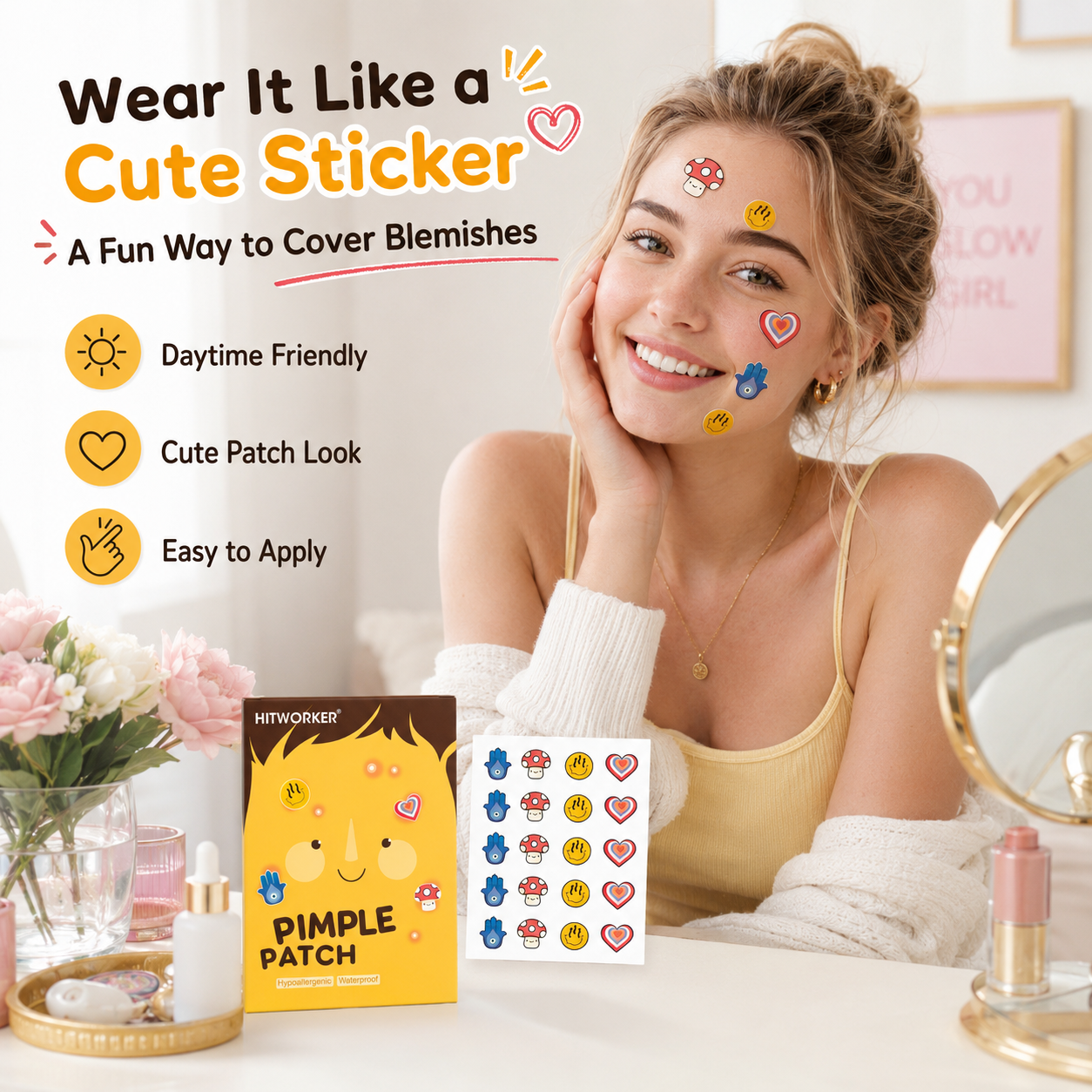 100Pcs Cute 4 Shapes Acne Pimp - Skincare China ulasan dan harga