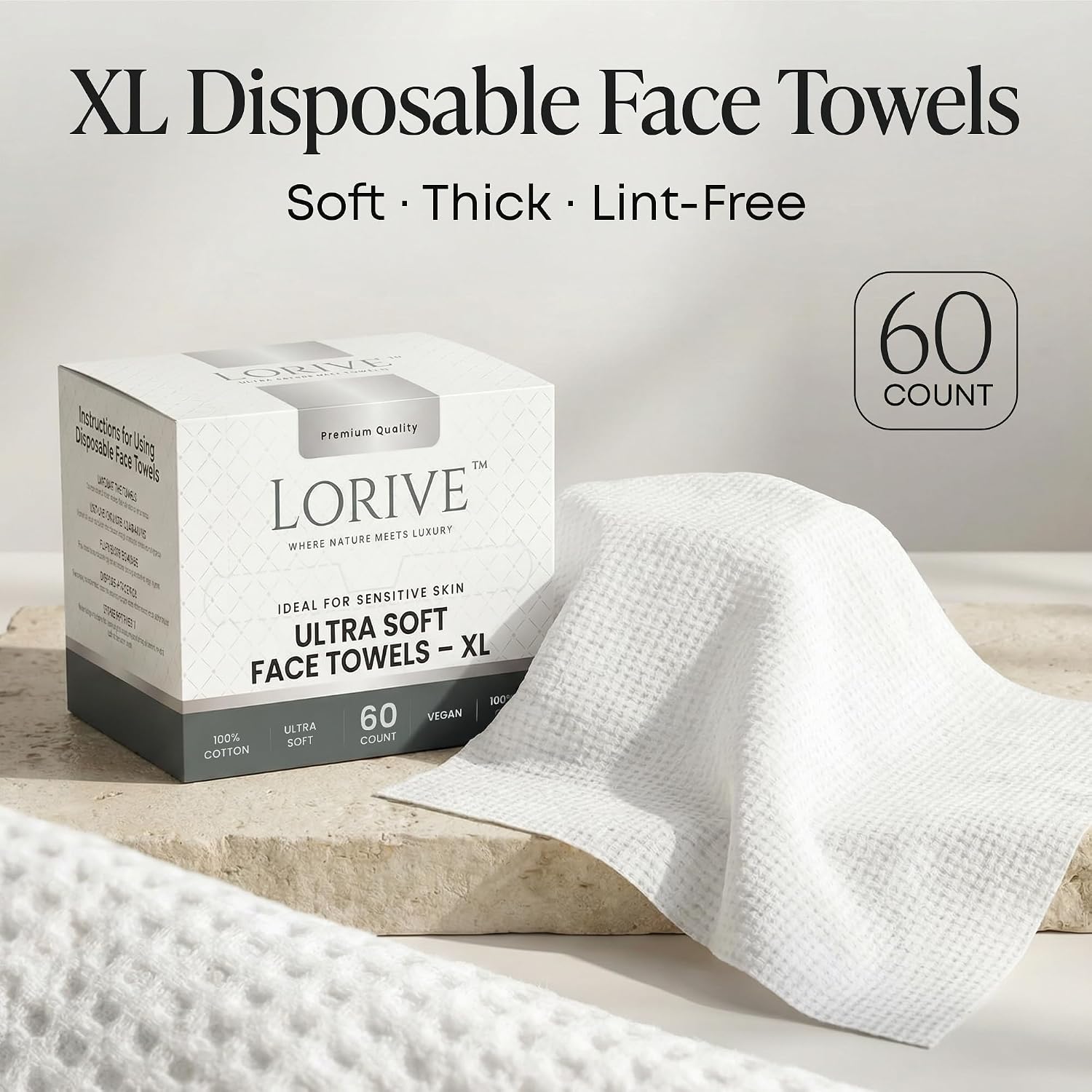 Disposable Face Towels XL 10x1 - Xl Skincare ulasan dan harga