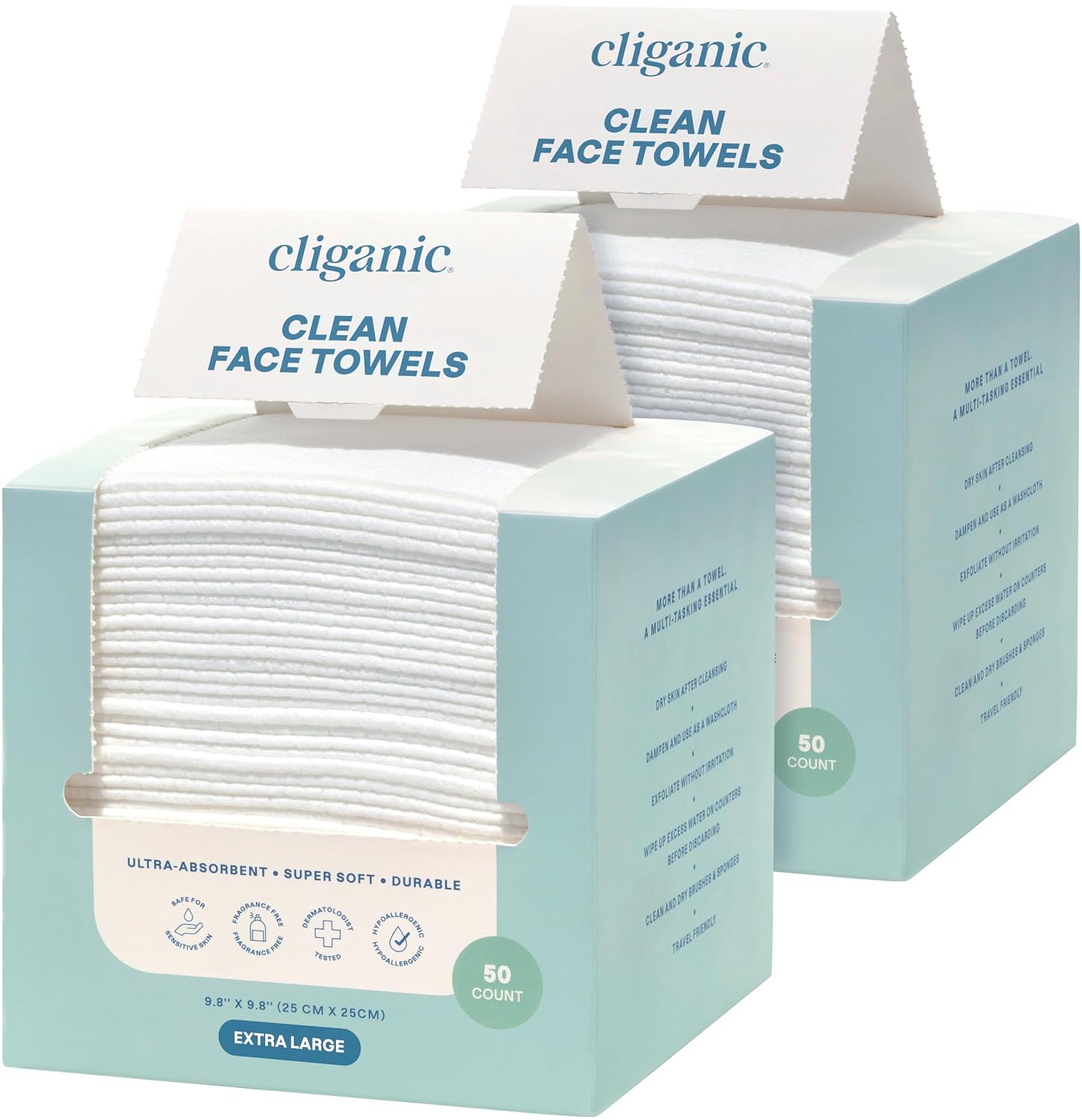 XL Disposable Face Towels, 100 - Xl Skincare ulasan dan harga