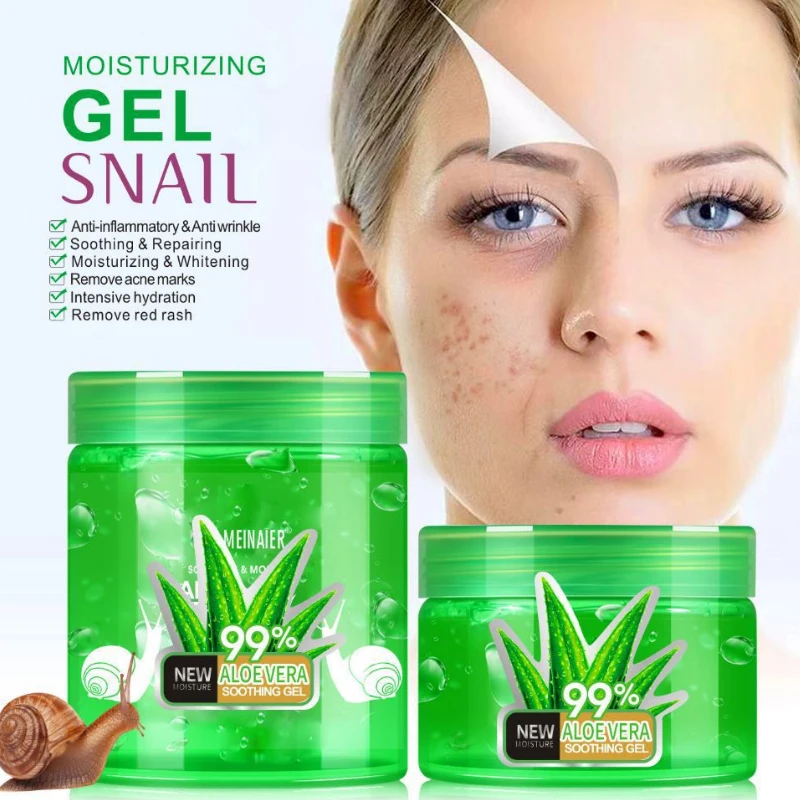 150ml 250ml Aloe Vera Gel Natu - Snail Cream Gel ulasan dan harga