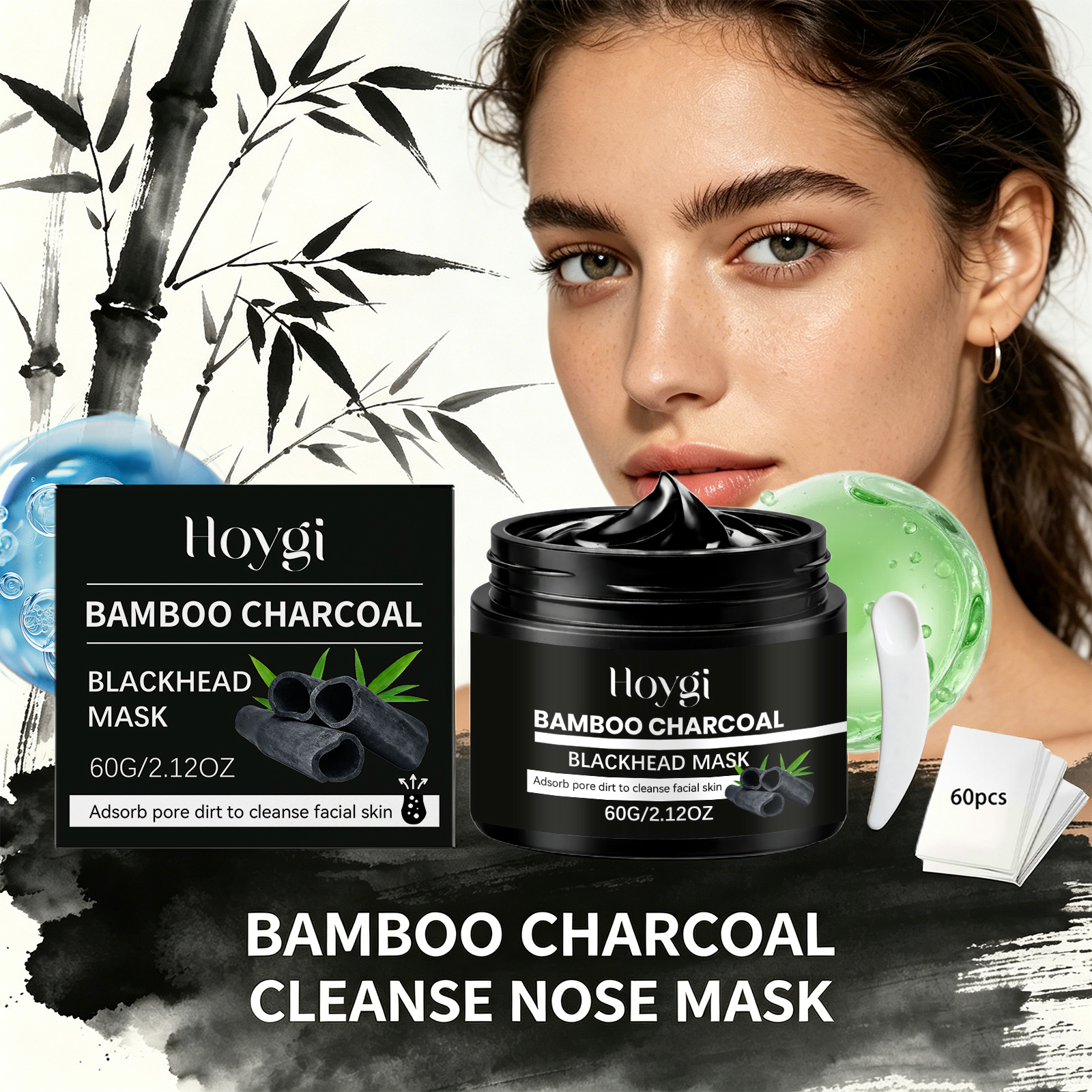 Bamboo Charcoal Blackhead Remo - Skincare China ulasan dan harga