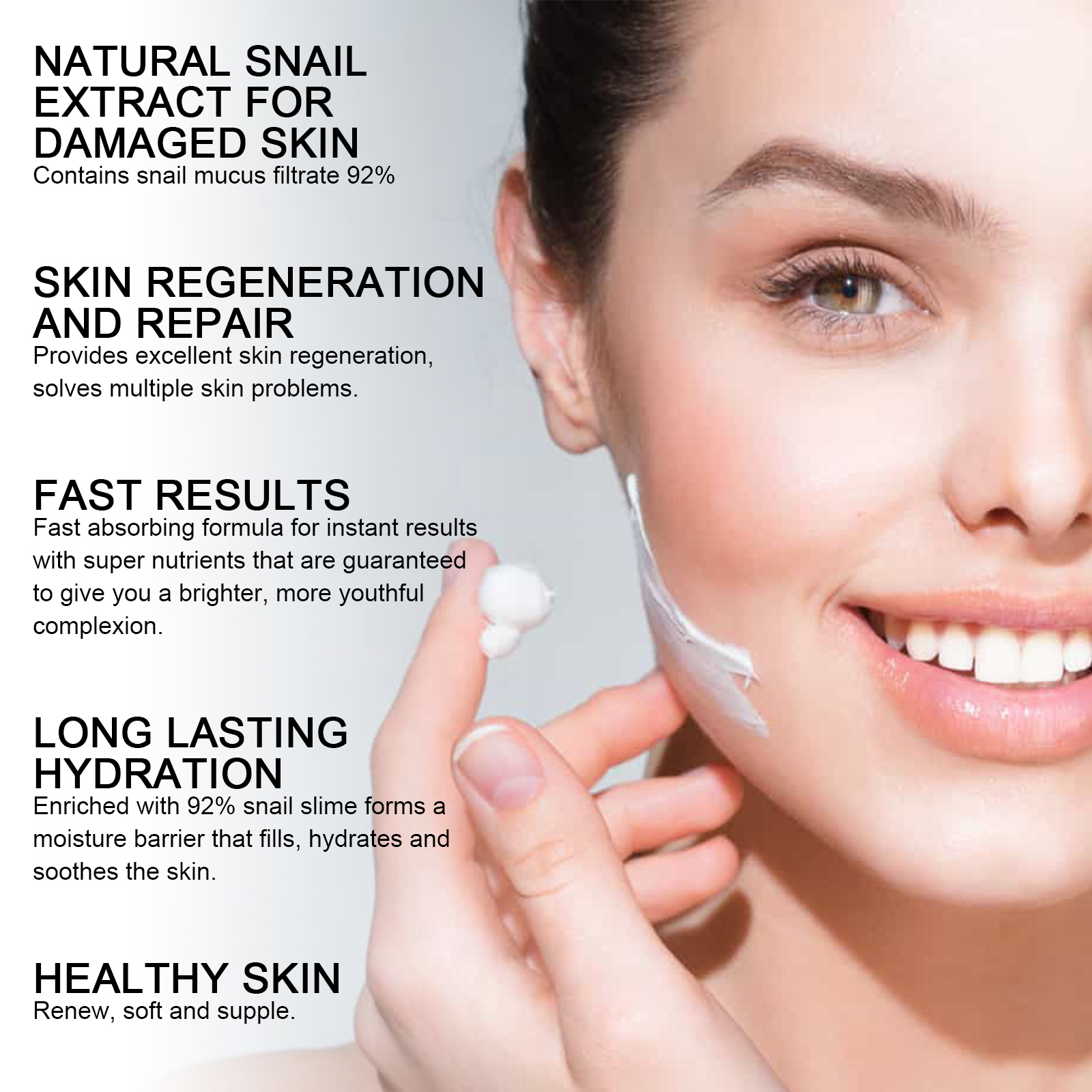 Snail Mucin Cream 92 Daily Moi - Snail Cream Gel ulasan dan harga