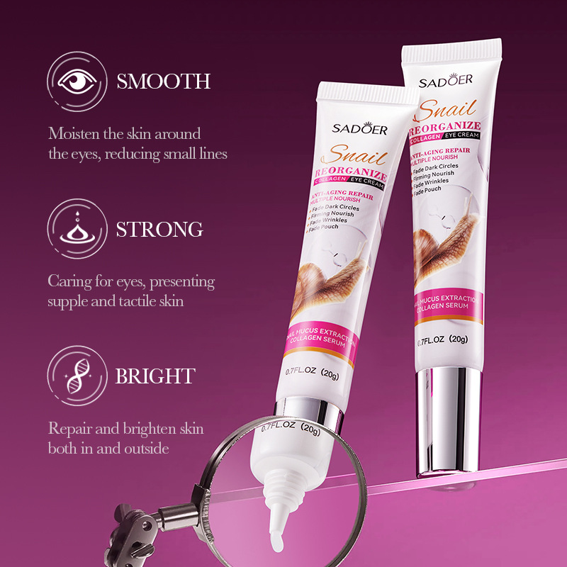 SAODER Snail Collagen Eye Crea - Snail Cream Gel ulasan dan harga