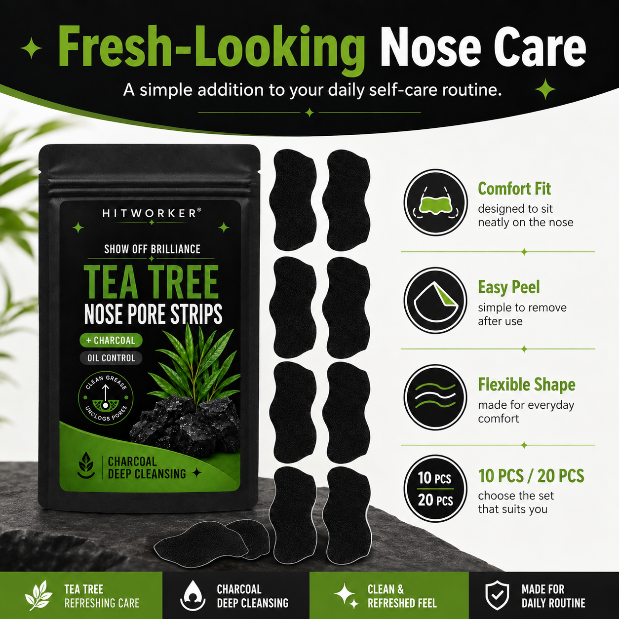 10/20Pcs Black Blackhead Remov - Skincare China ulasan dan harga