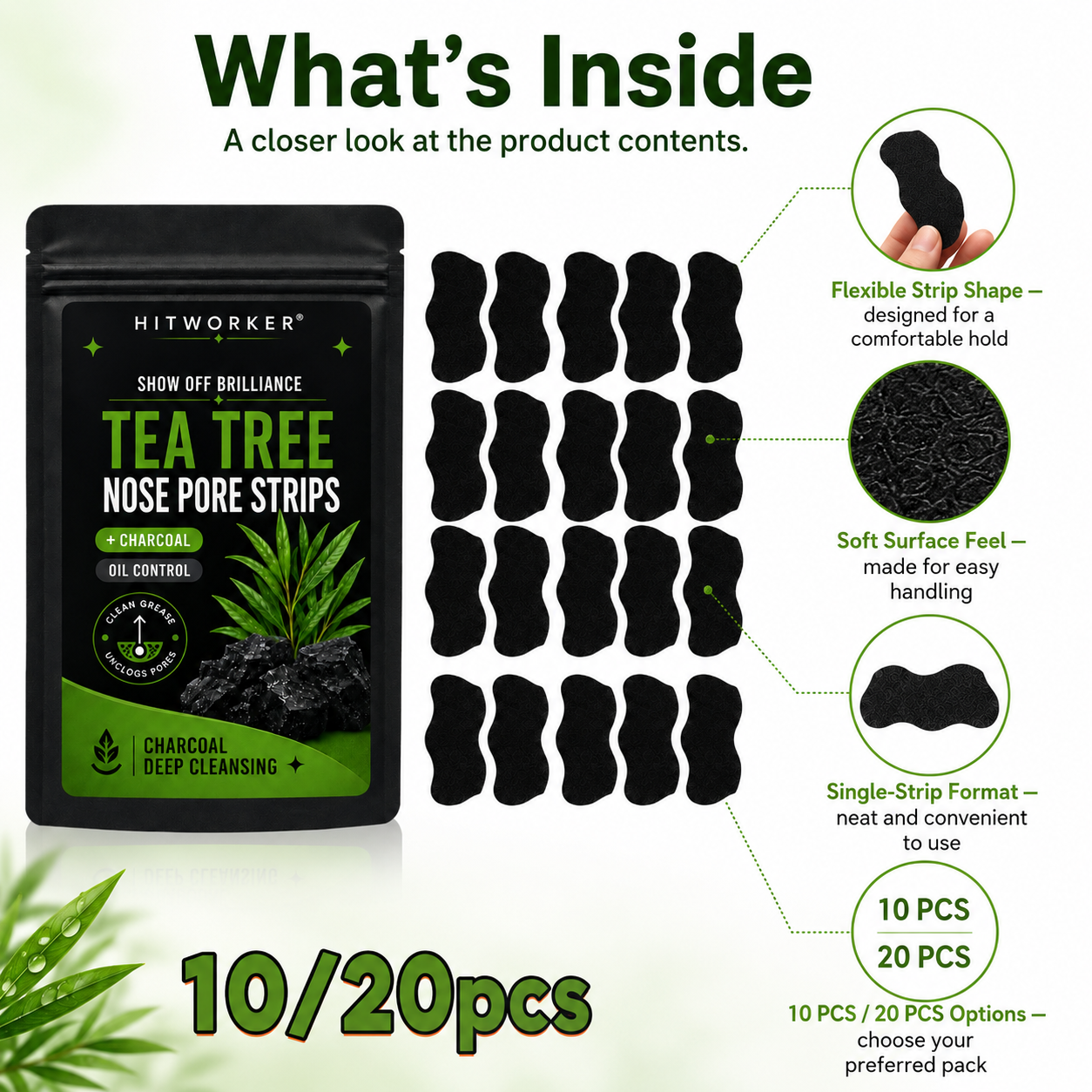 10/20Pcs Black Blackhead Remov - Skincare China ulasan dan harga